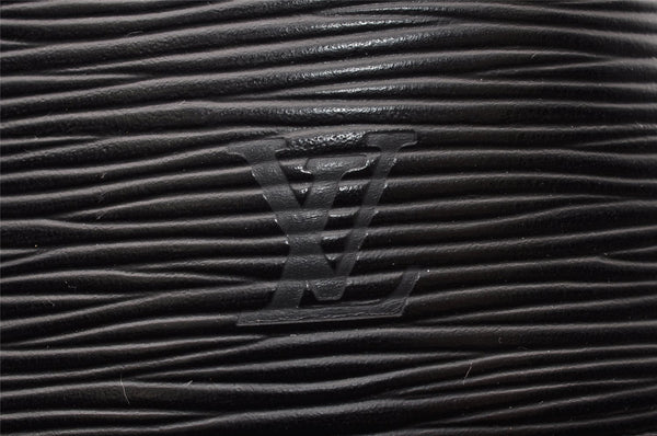 Authentic Louis Vuitton Epi Cannes Cosmetic Hand Bag Purse Black M48032 LV 9813I