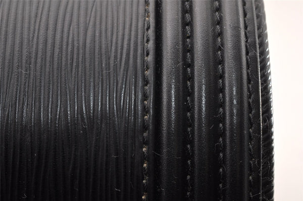 Authentic Louis Vuitton Epi Cannes Cosmetic Hand Bag Purse Black M48032 LV 9813I