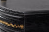 Authentic Louis Vuitton Epi Cannes Cosmetic Hand Bag Purse Black M48032 LV 9813I