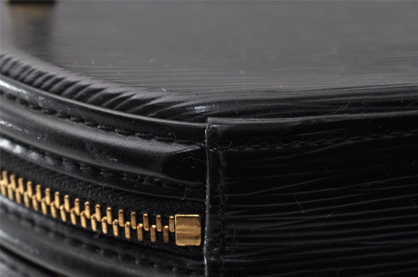 Authentic Louis Vuitton Epi Cannes Cosmetic Hand Bag Purse Black M48032 LV 9813I