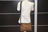 Authentic GUCCI Shoulder Cross Body Bag GG Canvas Leather 114273 Brown 9814J