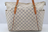 Authentic Louis Vuitton Damier Azur Totally MM Tote Bag N51262 LV 9815I