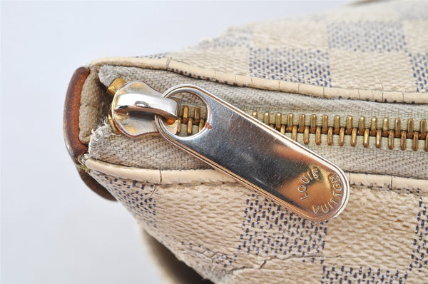 Authentic Louis Vuitton Damier Azur Totally MM Tote Bag N51262 LV 9815I