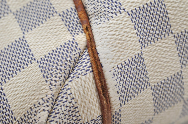 Authentic Louis Vuitton Damier Azur Totally MM Tote Bag N51262 LV 9815I