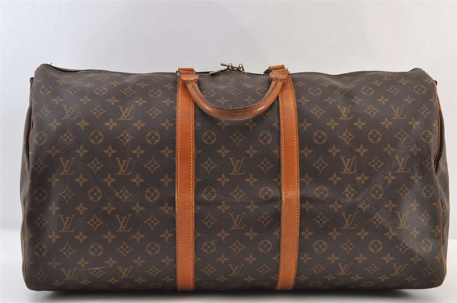 Authentic Louis Vuitton Monogram Keepall Bandouliere 60 M41412 Boston Bag 9816I