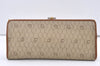 Authentic Christian Dior Honeycomb Chain Shoulder Bag Canvas Leather Beige 9817J