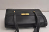 Authentic Christian Dior Vintage Shoulder Hand Bag Purse Leather Black CD 9818J