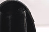 Authentic Christian Dior Vintage Shoulder Hand Bag Purse Leather Black CD 9818J