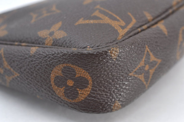 Authentic Louis Vuitton Monogram Pochette Accessoires Pouch M51980 LV Junk 9819G