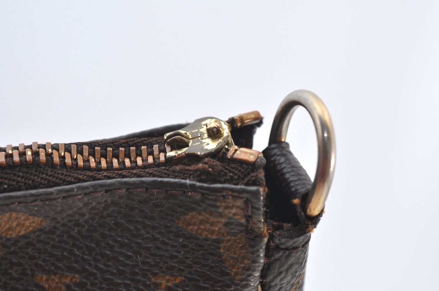 Authentic Louis Vuitton Monogram Pochette Accessoires Pouch M51980 LV Junk 9819G