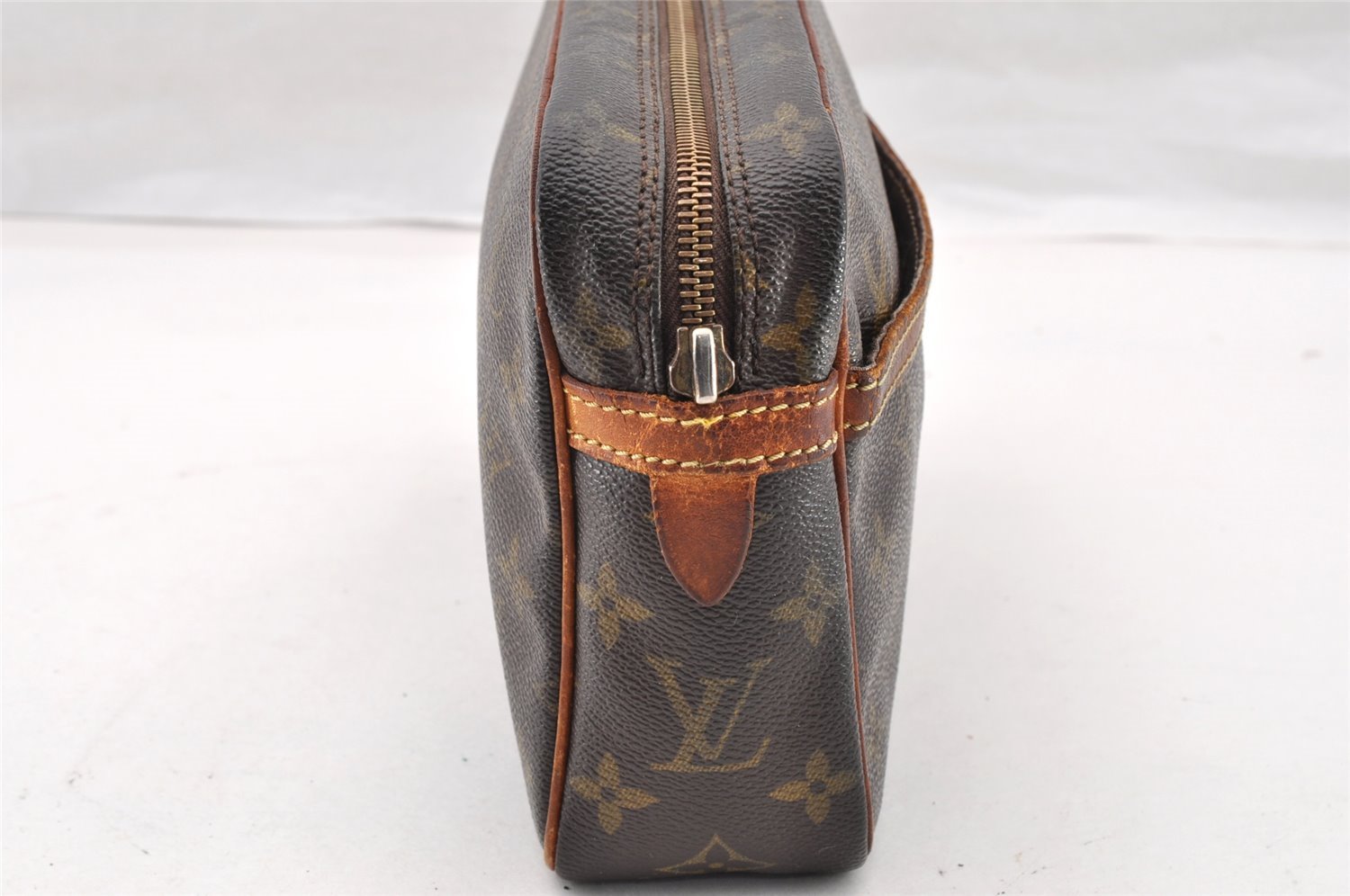Authentic Louis Vuitton Monogram Compiegne 23 Clutch Hand Bag M51847 Junk 9819I