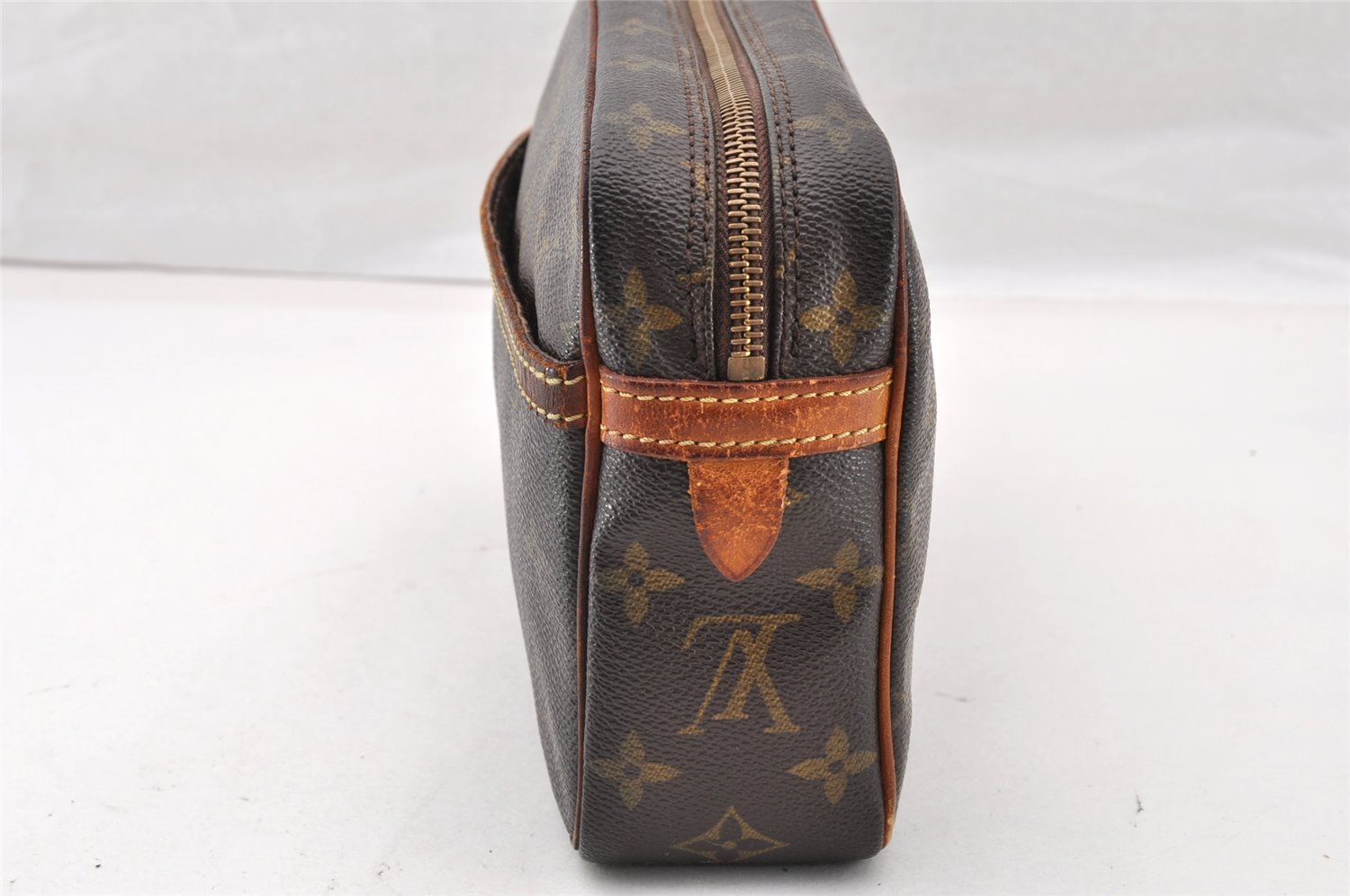 Authentic Louis Vuitton Monogram Compiegne 23 Clutch Hand Bag M51847 Junk 9819I