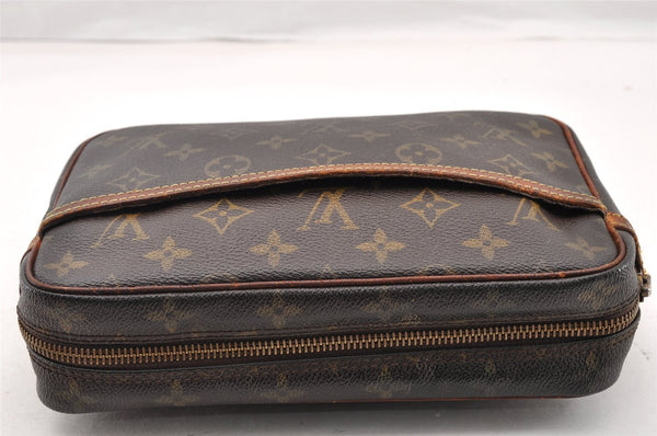 Authentic Louis Vuitton Monogram Compiegne 23 Clutch Hand Bag M51847 Junk 9819I