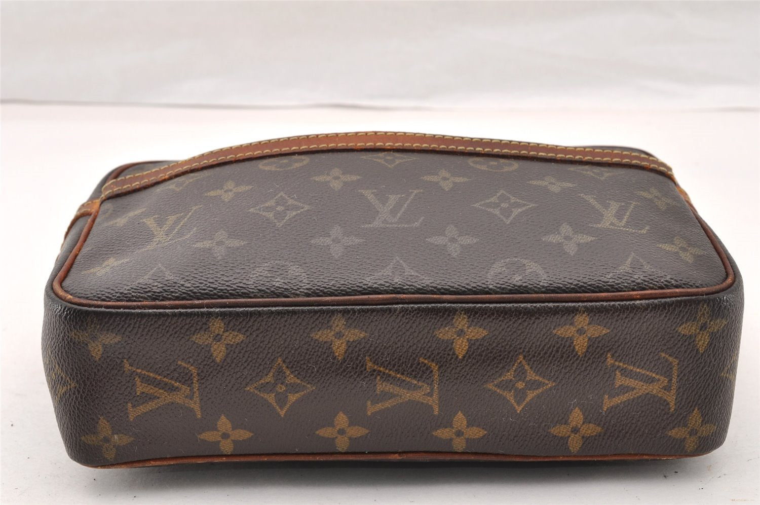 Authentic Louis Vuitton Monogram Compiegne 23 Clutch Hand Bag M51847 Junk 9819I