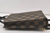 Authentic FENDI Pequin Check 2Way Tote Bag Backpack PVC Leather Brown 9819J