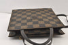 Authentic FENDI Pequin Check 2Way Tote Bag Backpack PVC Leather Brown 9819J