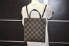 Authentic FENDI Pequin Check 2Way Tote Bag Backpack PVC Leather Brown 9819J