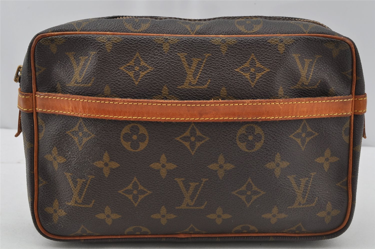 Authentic Louis Vuitton Monogram Compiegne 23 Clutch Hand Bag M51847 Junk 9820I