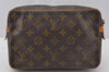 Authentic Louis Vuitton Monogram Compiegne 23 Clutch Hand Bag M51847 Junk 9820I
