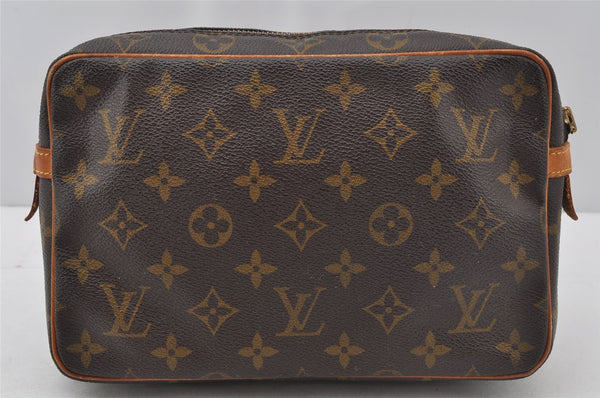 Authentic Louis Vuitton Monogram Compiegne 23 Clutch Hand Bag M51847 Junk 9820I