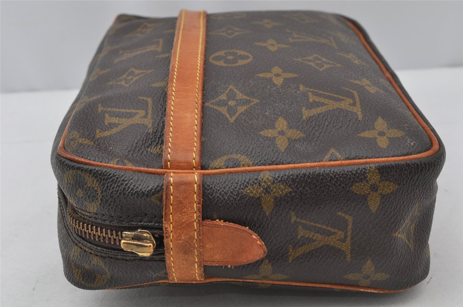Authentic Louis Vuitton Monogram Compiegne 23 Clutch Hand Bag M51847 Junk 9820I