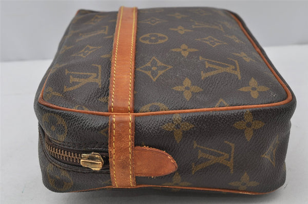Authentic Louis Vuitton Monogram Compiegne 23 Clutch Hand Bag M51847 Junk 9820I