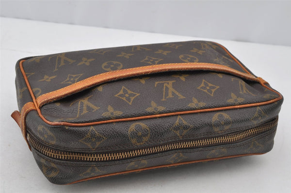 Authentic Louis Vuitton Monogram Compiegne 23 Clutch Hand Bag M51847 Junk 9820I