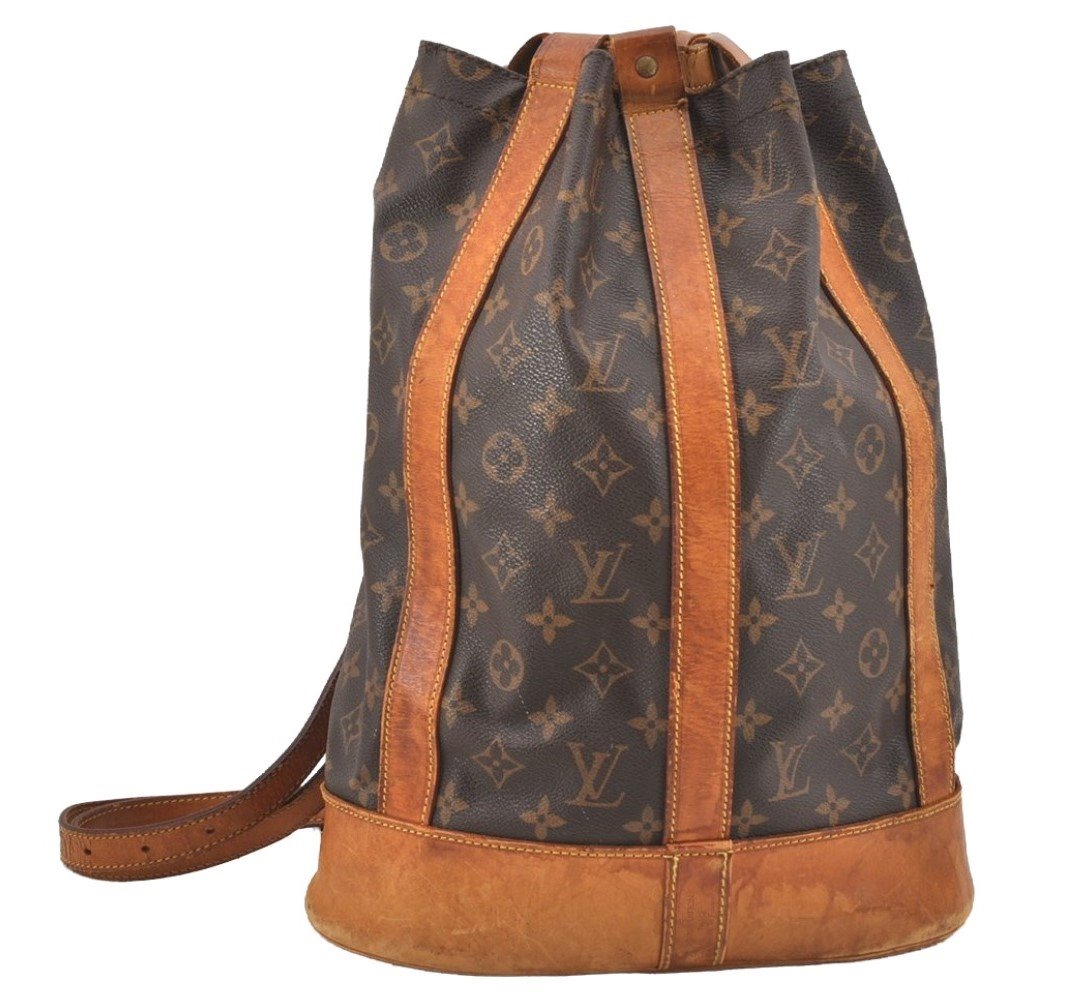 Authentic Louis Vuitton Monogram Randonnee PM Shoulder Bag M42243 LV 9821I
