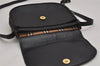 Authentic Burberrys Vintage Leather Shoulder Cross Body Bag Purse Black 9821J