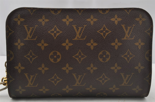 Authentic Louis Vuitton Monogram Orsay Clutch Hand Bag Purse M51790 LV 9822I