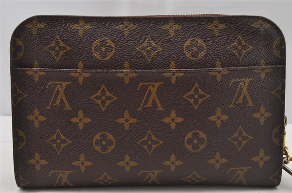 Authentic Louis Vuitton Monogram Orsay Clutch Hand Bag Purse M51790 LV 9822I