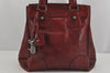 Authentic CELINE 2Way Shoulder Cross Body Hand Bag Leather Bordeaux Red 9822J