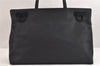 Authentic Salvatore Ferragamo Gancini Nylon 2Way Shoulder Hand Bag Black 9823J