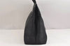 Authentic Salvatore Ferragamo Gancini Nylon 2Way Shoulder Hand Bag Black 9823J