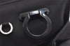 Authentic Salvatore Ferragamo Gancini Nylon 2Way Shoulder Hand Bag Black 9823J