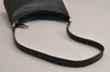 Authentic Salvatore Ferragamo Vintage Leather Shoulder Bag Purse Black 9824J