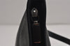 Authentic Salvatore Ferragamo Vintage Leather Shoulder Bag Purse Black 9824J