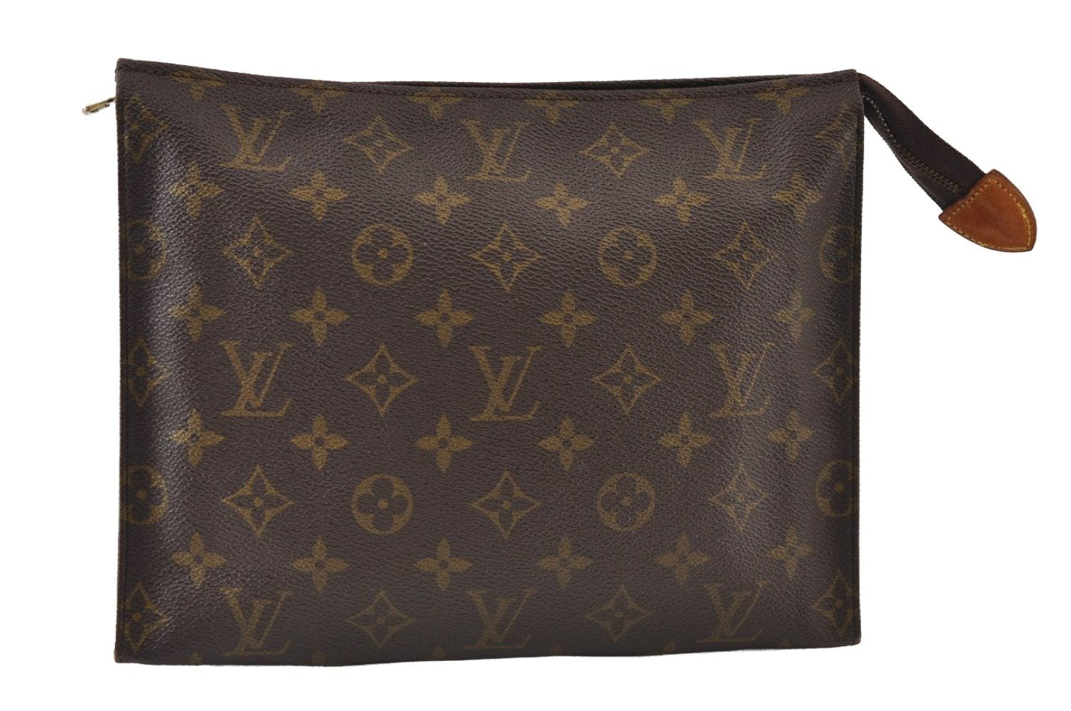 Authentic Louis Vuitton Monogram Poche Toilette 26 M47542 Cosmetics Pouch 9825I