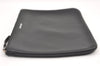 Authentic BALENCIAGA Everyday Clutch Bag Pouch Purse Leather 516358 Black 9825J