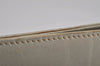 Authentic Salvatore Ferragamo Gancini Leather Shoulder Crossbody Bag White 9827J