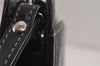 Authentic BURBERRY Vintage Leather Clutch Hand Bag Purse Black 9828J