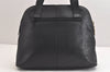 Authentic BURBERRY Vintage Leather Shoulder Hand Bag Purse Black 9829J