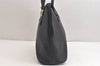 Authentic BURBERRY Vintage Leather Shoulder Hand Bag Purse Black 9829J