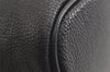 Authentic BURBERRY Vintage Leather Shoulder Hand Bag Purse Black 9829J