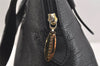 Authentic BURBERRY Vintage Leather Shoulder Hand Bag Purse Black 9829J