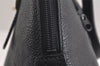 Authentic BURBERRY Vintage Leather Shoulder Hand Bag Purse Black 9829J