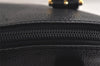 Authentic BURBERRY Vintage Leather Shoulder Hand Bag Purse Black 9829J