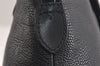 Authentic BURBERRY Vintage Leather Shoulder Hand Bag Purse Black 9829J