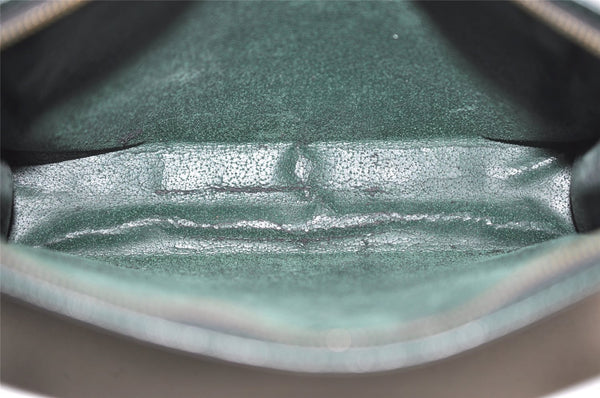 Auth Louis Vuitton Taiga Poche Toilette Cosmetics Pouch Green M99034 Junk 9830I