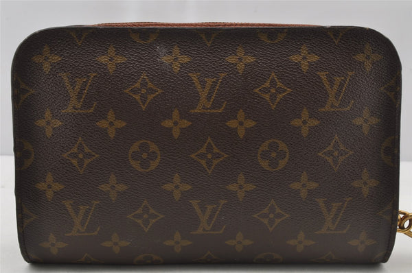Authentic Louis Vuitton Monogram Orsay Clutch Hand Bag Purse M51790 LV 9831I
